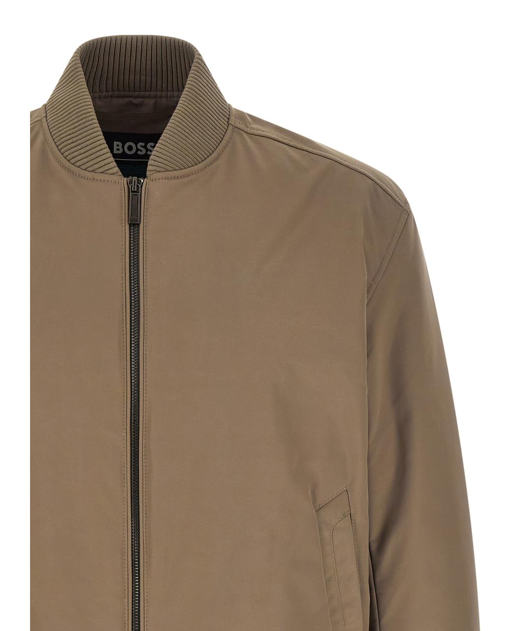 HUGO BOSS Серая полиэстеровая куртка, фото 3