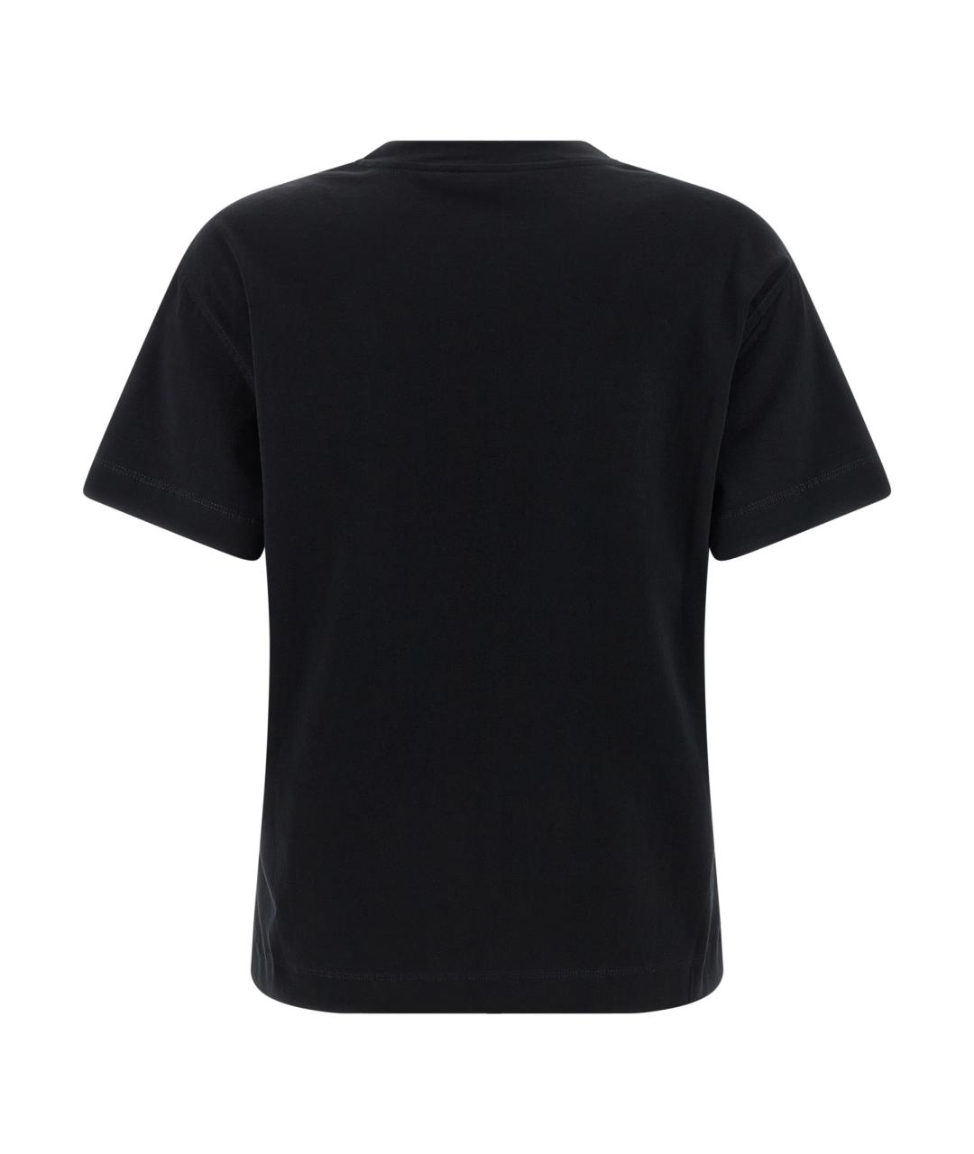 BRUNELLO CUCINELLI Черная хлопковая футболка, фото 2