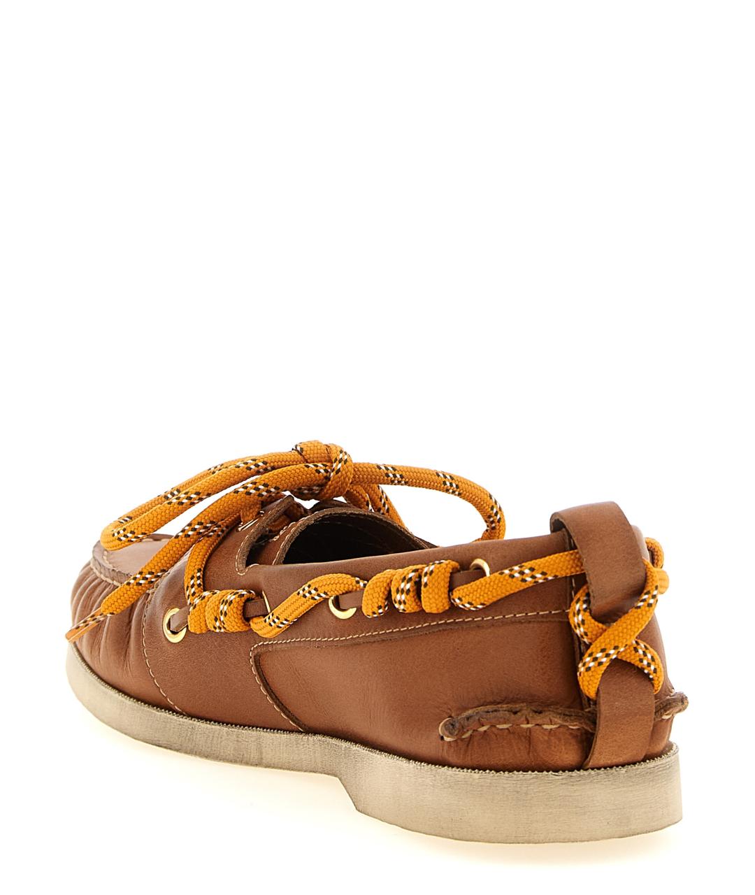 GOLDEN GOOSE DELUXE BRAND Коричневые кожаные лоферы, фото 3