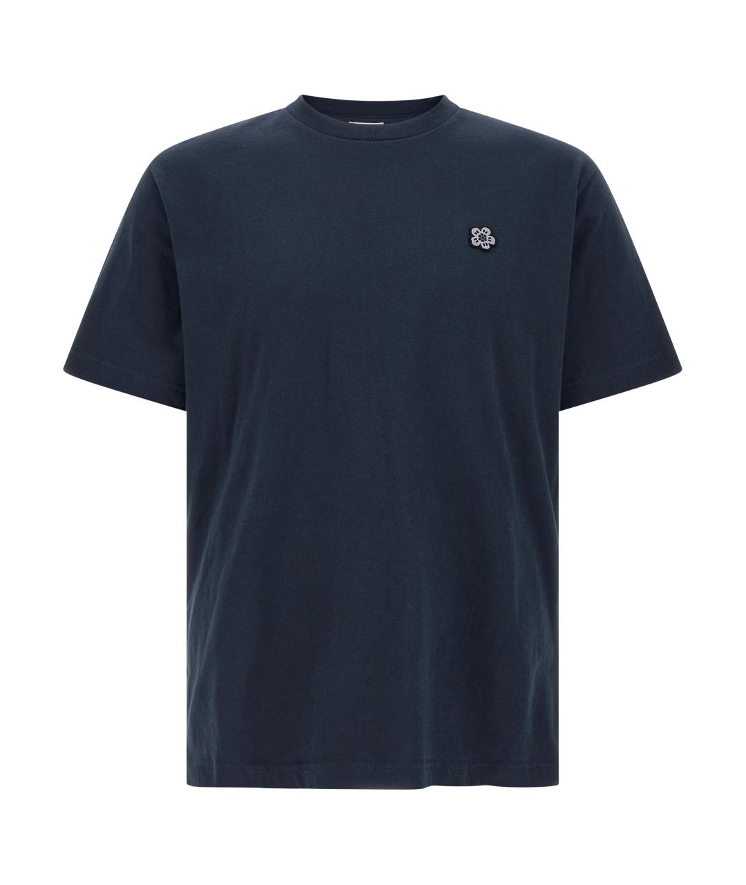 KENZO Синяя хлопковая футболка, фото 1