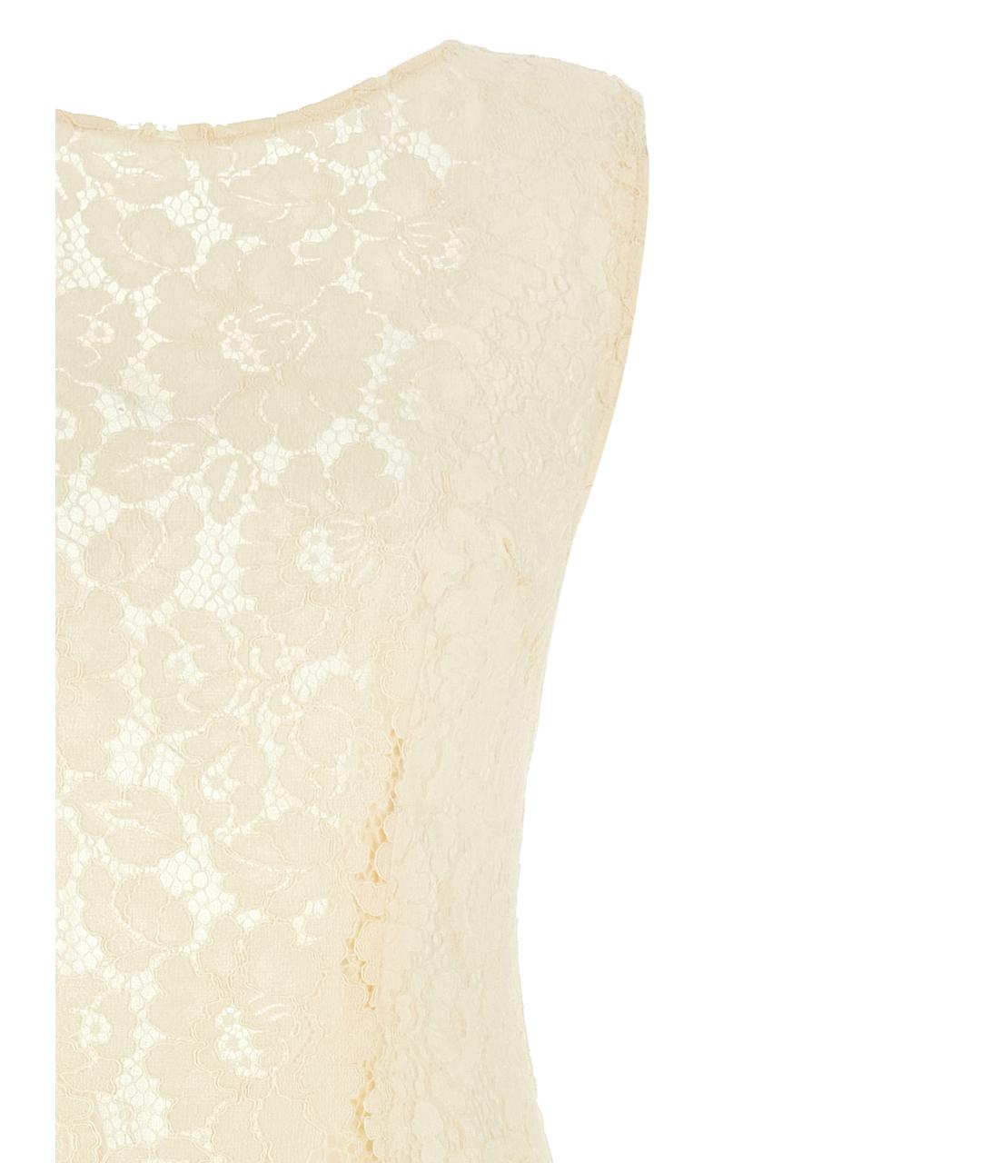 PINKO Белое хлопковое платье, фото 3