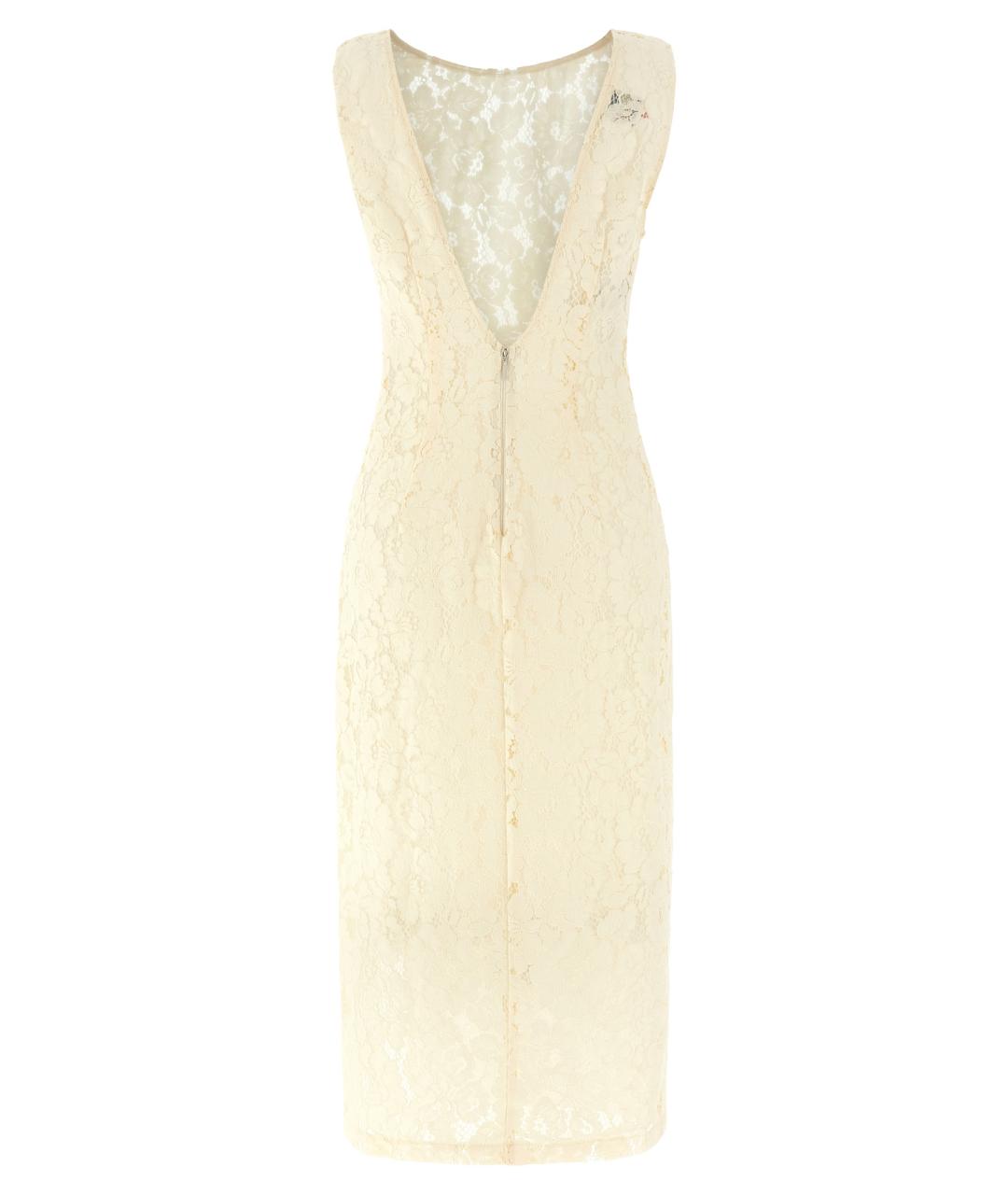 PINKO Белое хлопковое платье, фото 2
