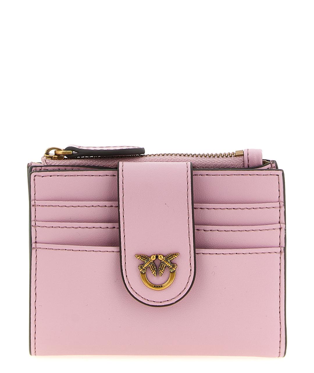 PINKO Розовый кожаный кошелек, фото 1
