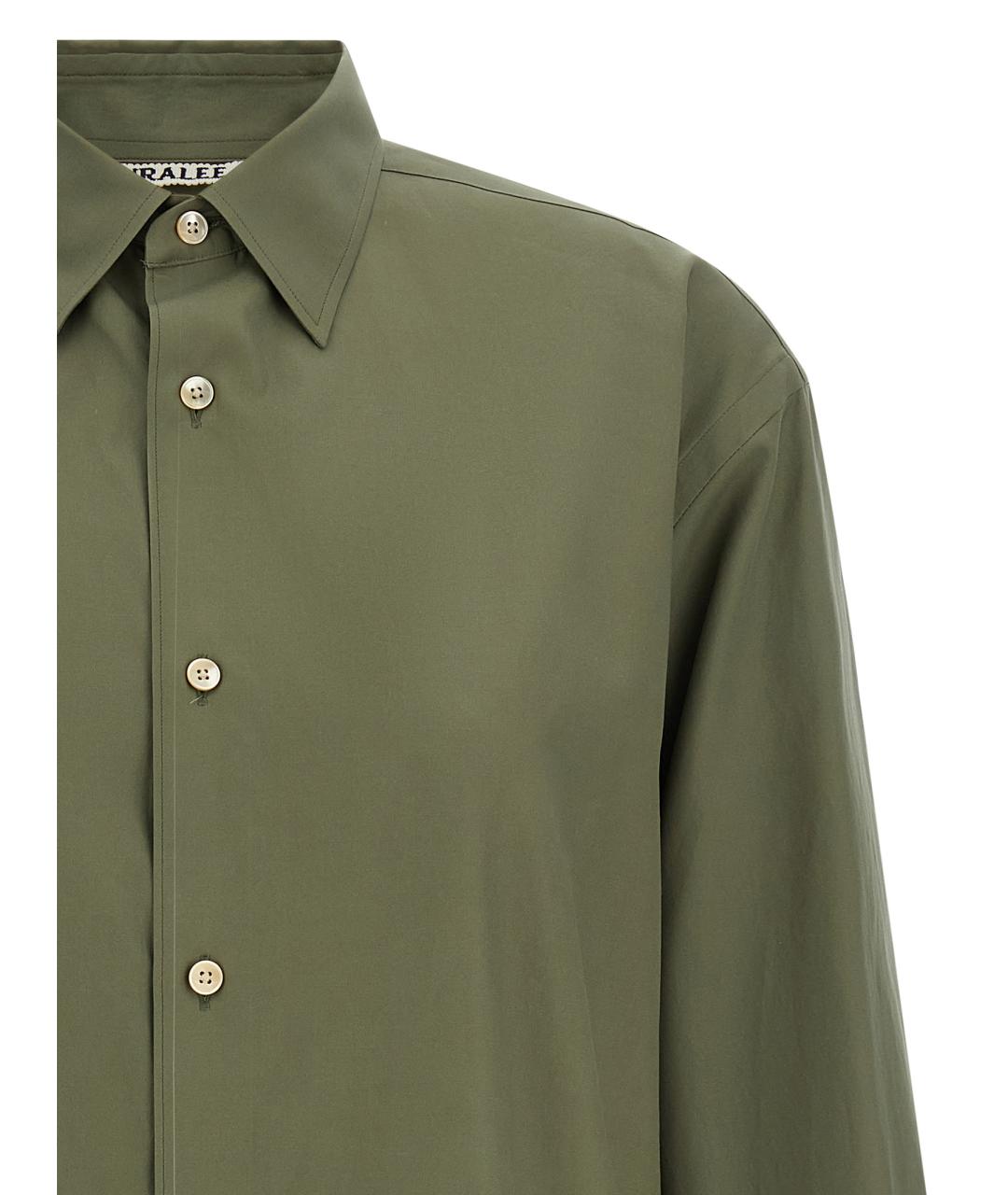 AURALEE Зеленая хлопковая блузы, фото 3