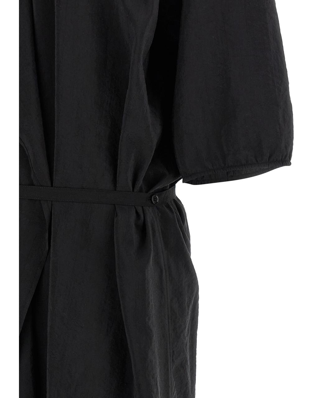 LEMAIRE Черное шелковое повседневное платье, фото 4