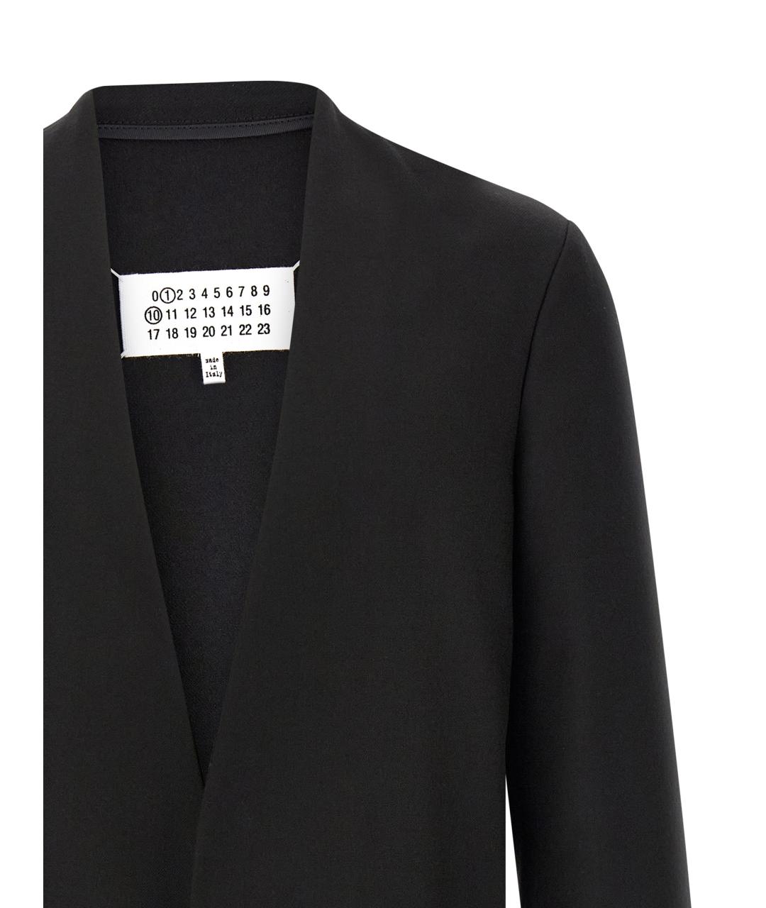 MAISON MARGIELA Черный шерстяной пиджак, фото 3
