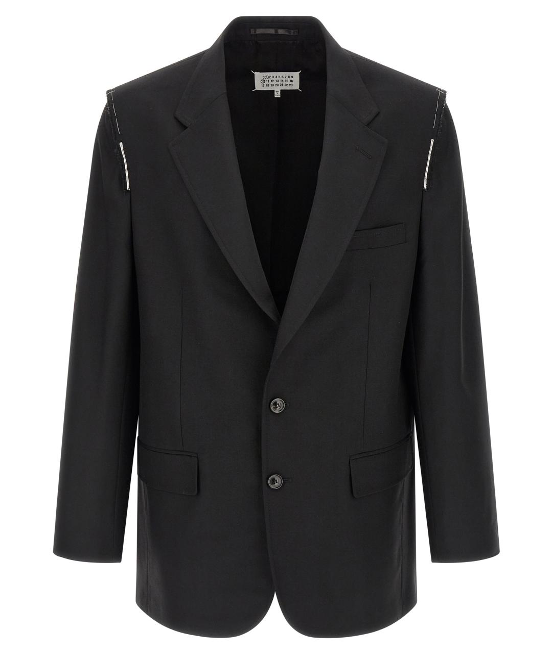 MAISON MARGIELA Черный шерстяной пиджак, фото 1