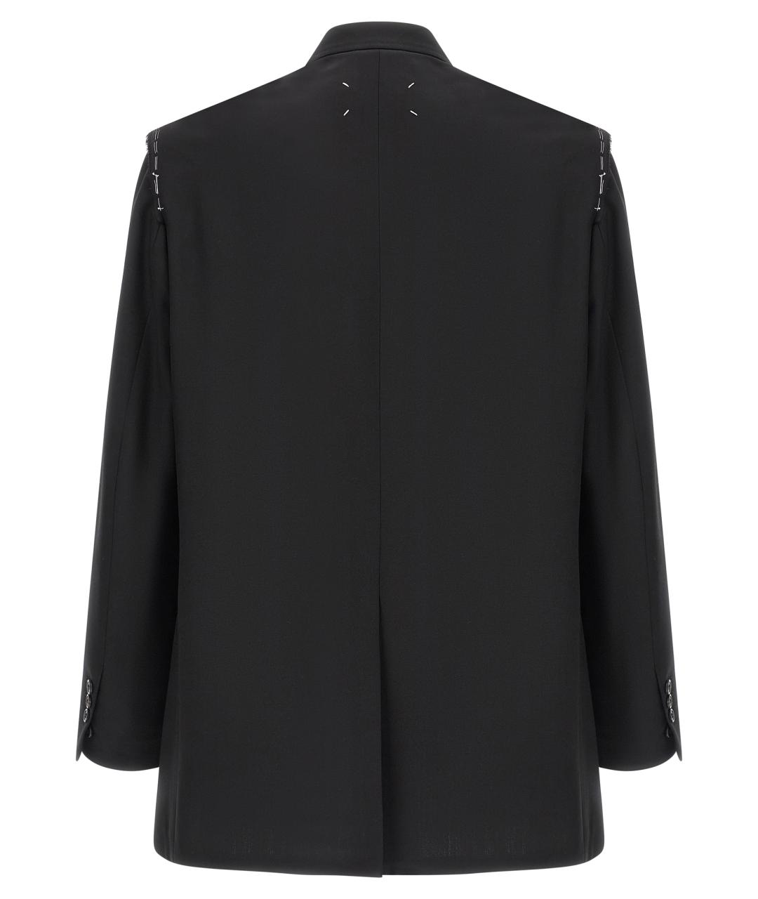 MAISON MARGIELA Черный шерстяной пиджак, фото 2