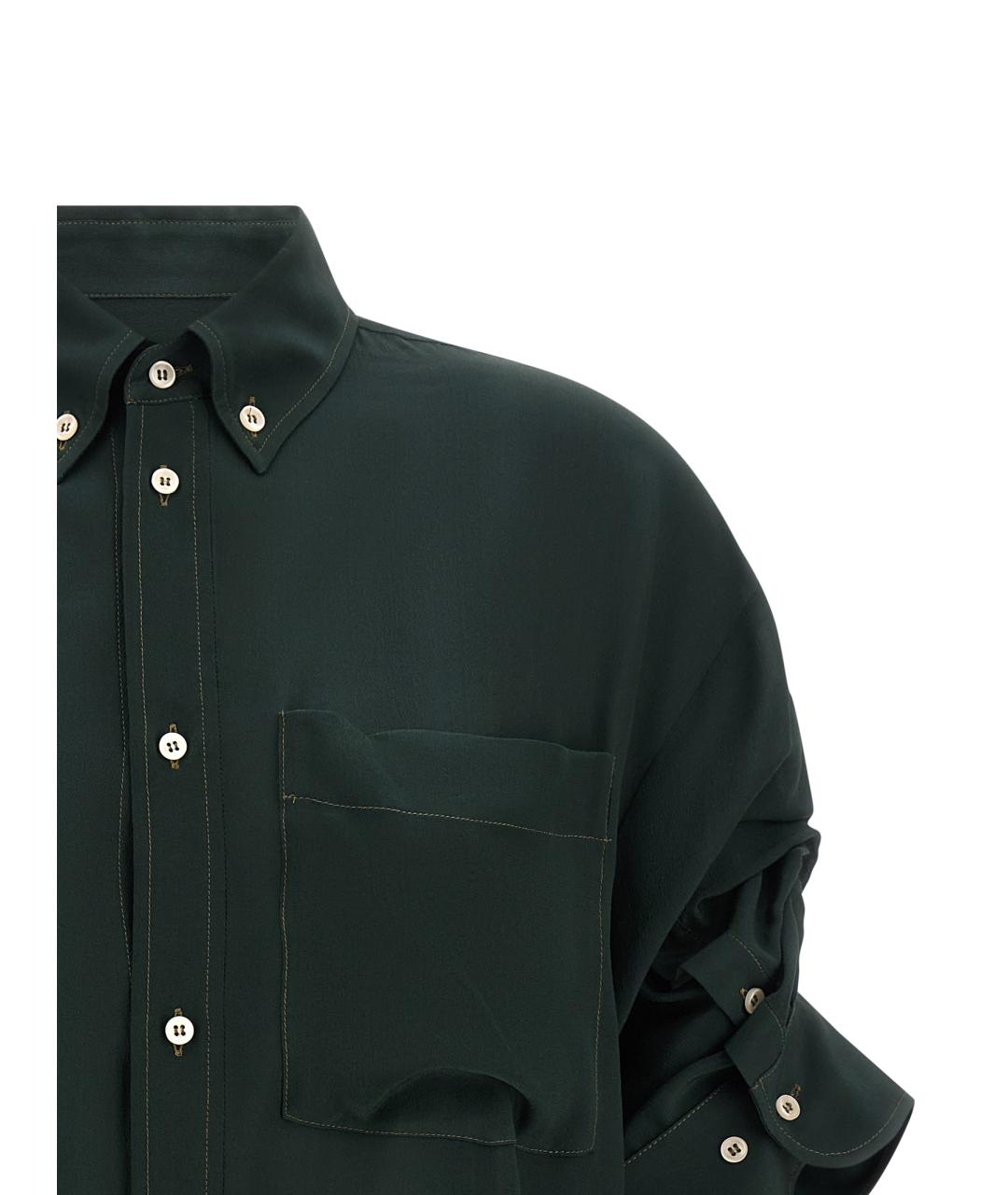 JEJIA Зеленая шелковая блузы, фото 3