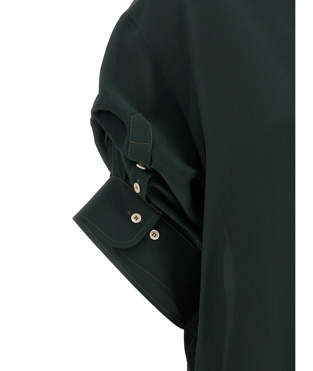 JEJIA Зеленая шелковая блузы, фото 4