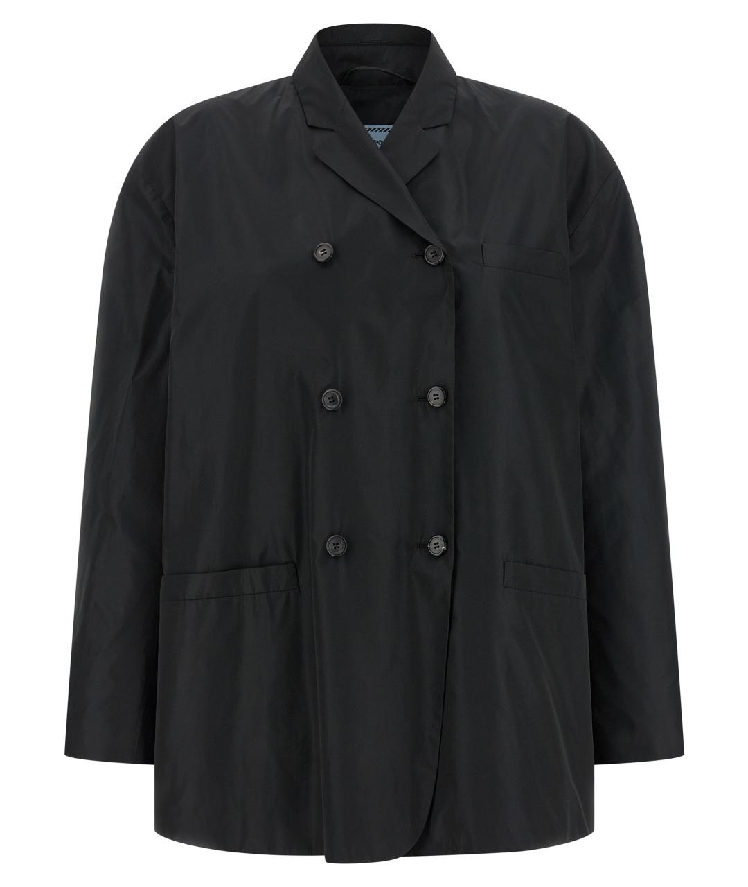 PRADA Черная полиэстеровая куртка, фото 1