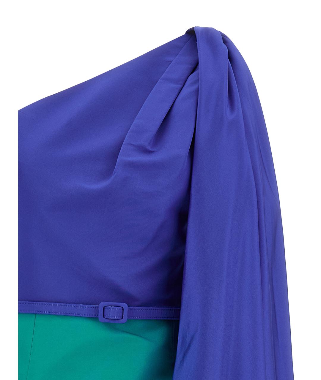 CAROLINA HERRERA Мульти шелковое коктейльное платье, фото 3