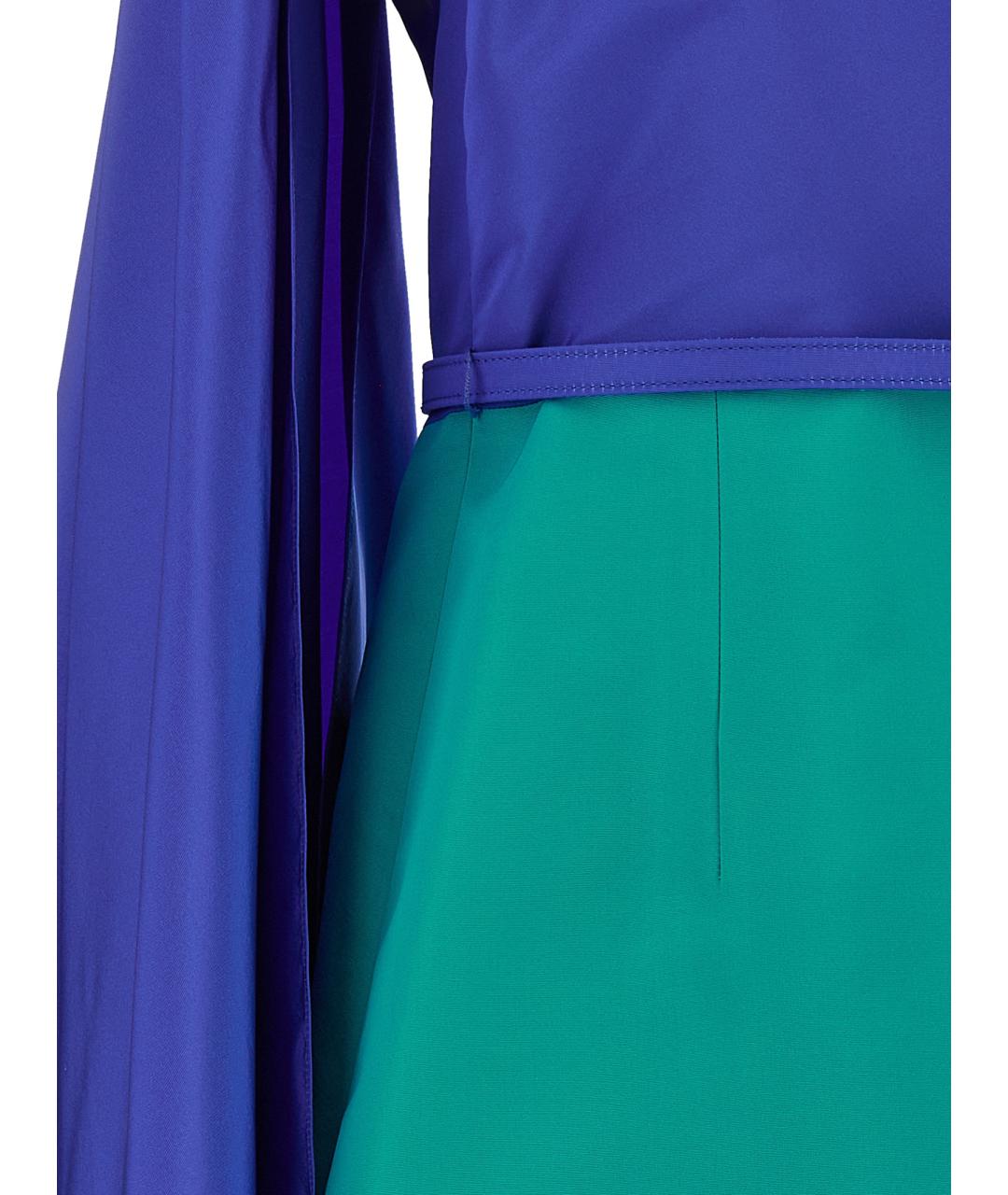 CAROLINA HERRERA Мульти шелковое коктейльное платье, фото 4