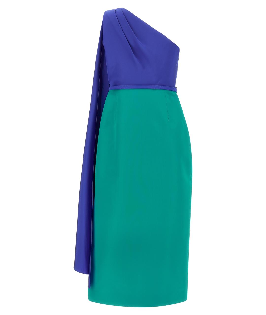 CAROLINA HERRERA Мульти шелковое коктейльное платье, фото 2