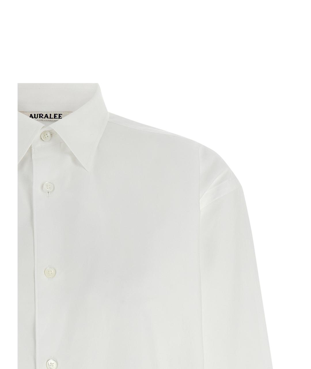 AURALEE Белая хлопковая блузы, фото 3