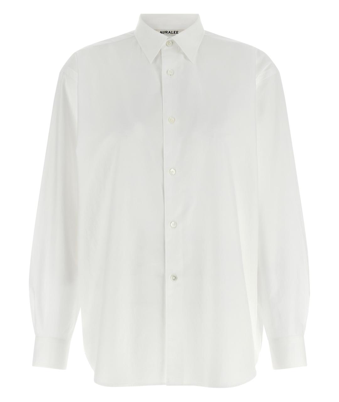 AURALEE Белая хлопковая блузы, фото 1