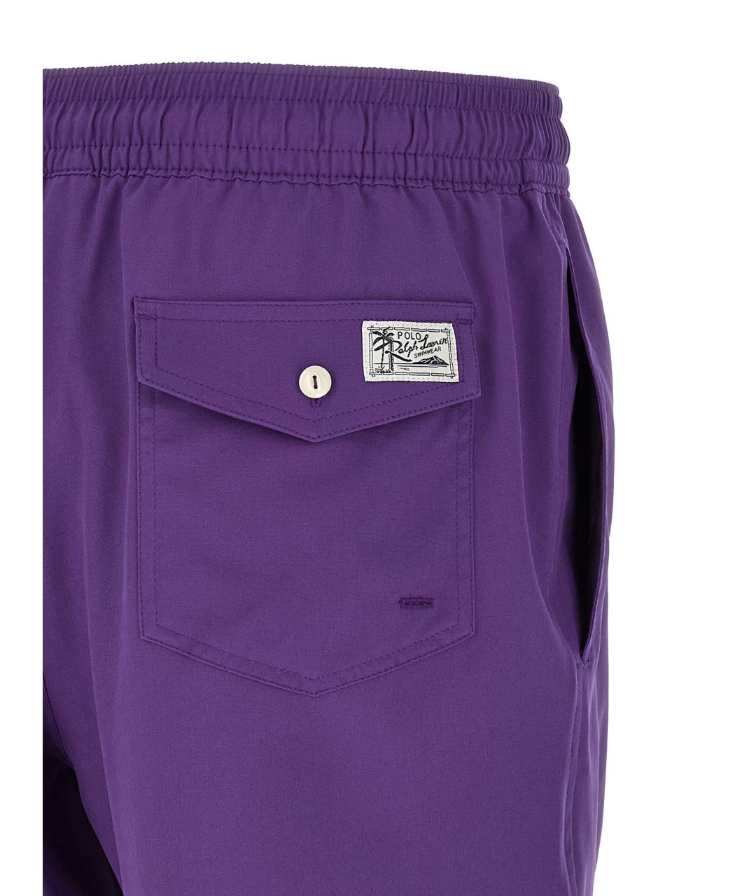 POLO RALPH LAUREN Фиолетовые полиэстеровые плавки, фото 4