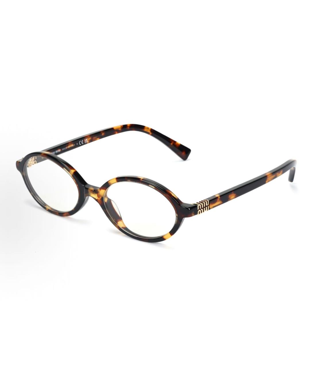 MIU MIU Коричневые пластиковые солнцезащитные очки, фото 9