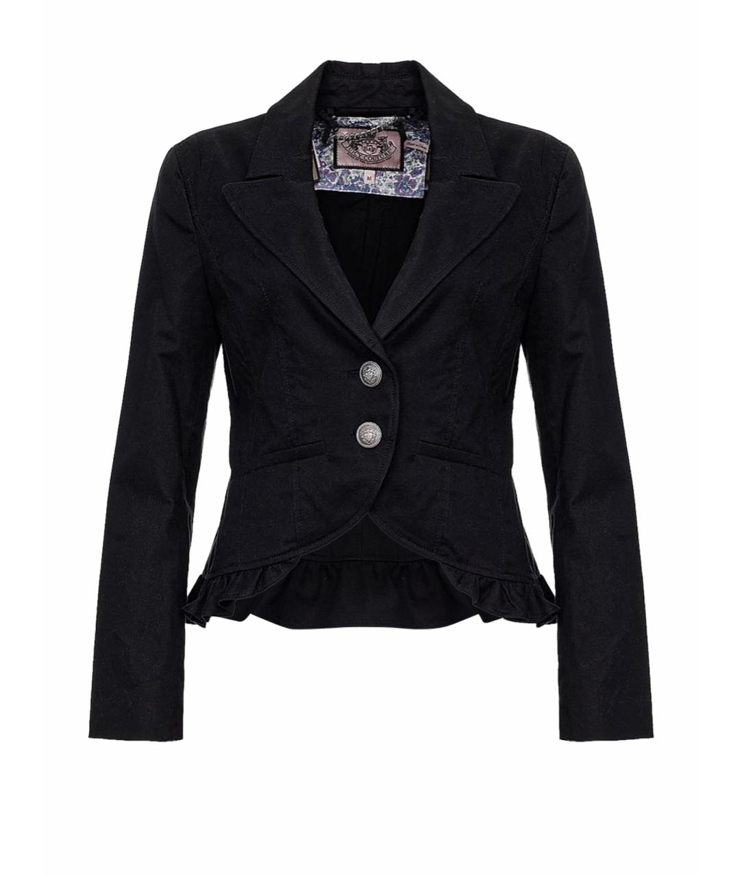 JUICY COUTURE Черный хлопковый жакет/пиджак, фото 10