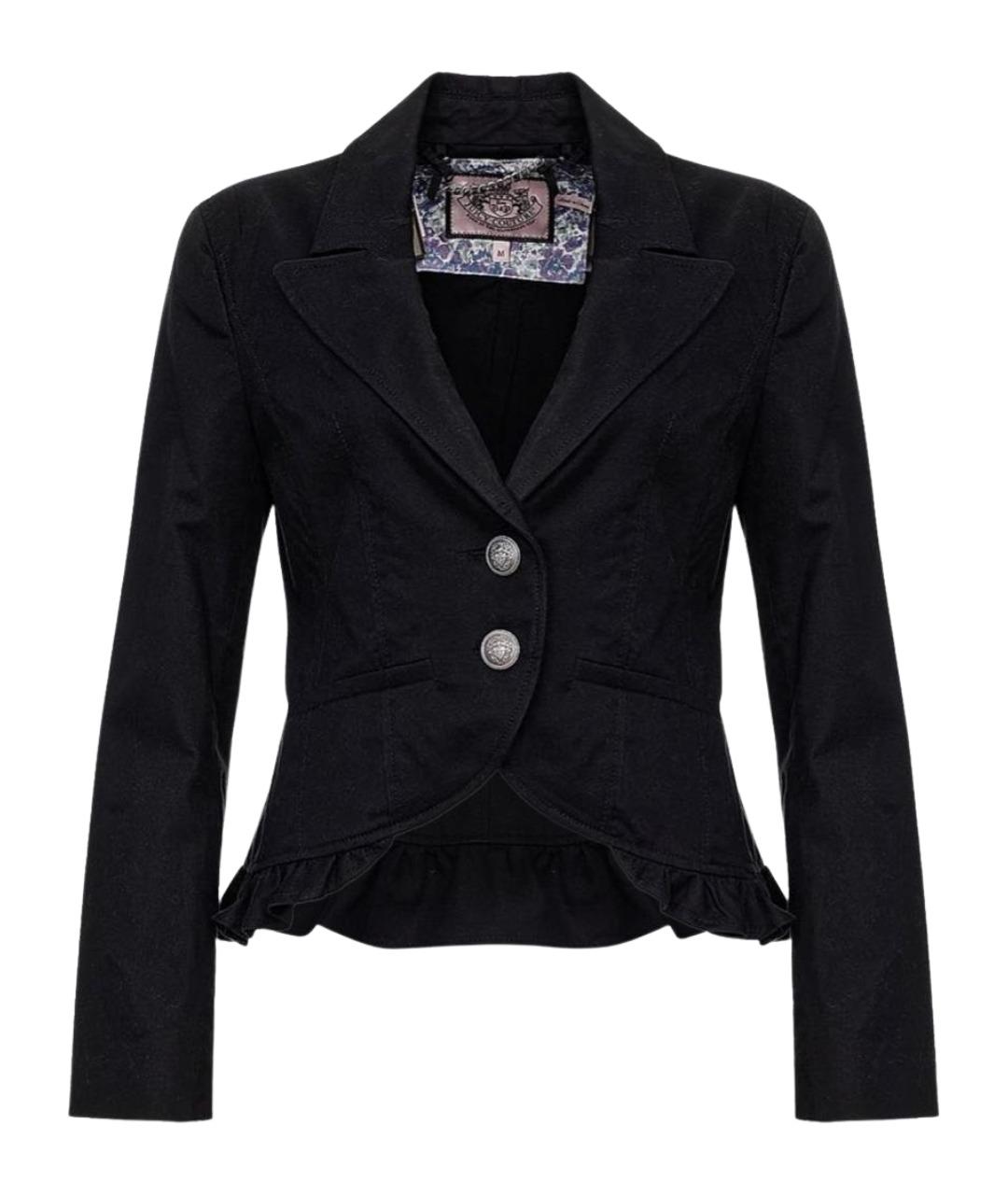 JUICY COUTURE Черный хлопковый жакет/пиджак, фото 1