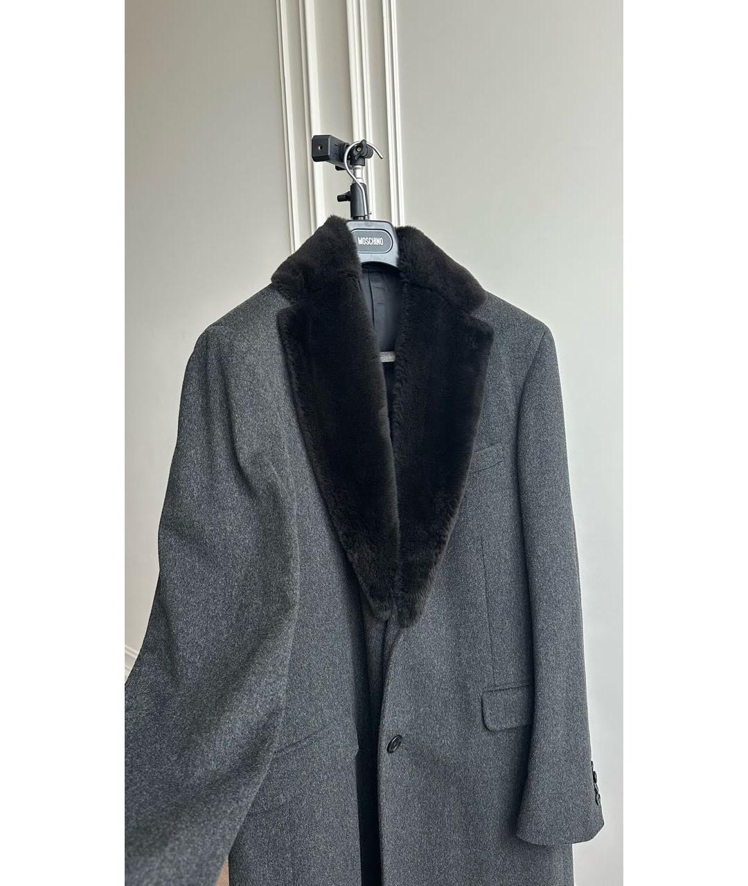 PAL ZILERI Серое шерстяное пальто, фото 3