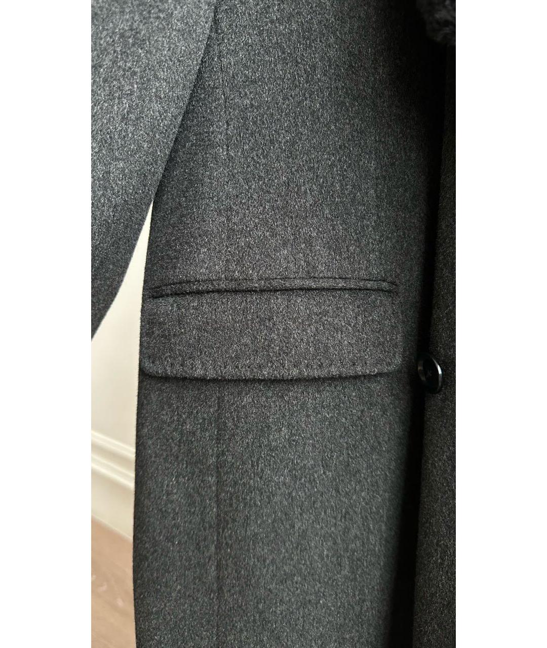PAL ZILERI Серое шерстяное пальто, фото 8