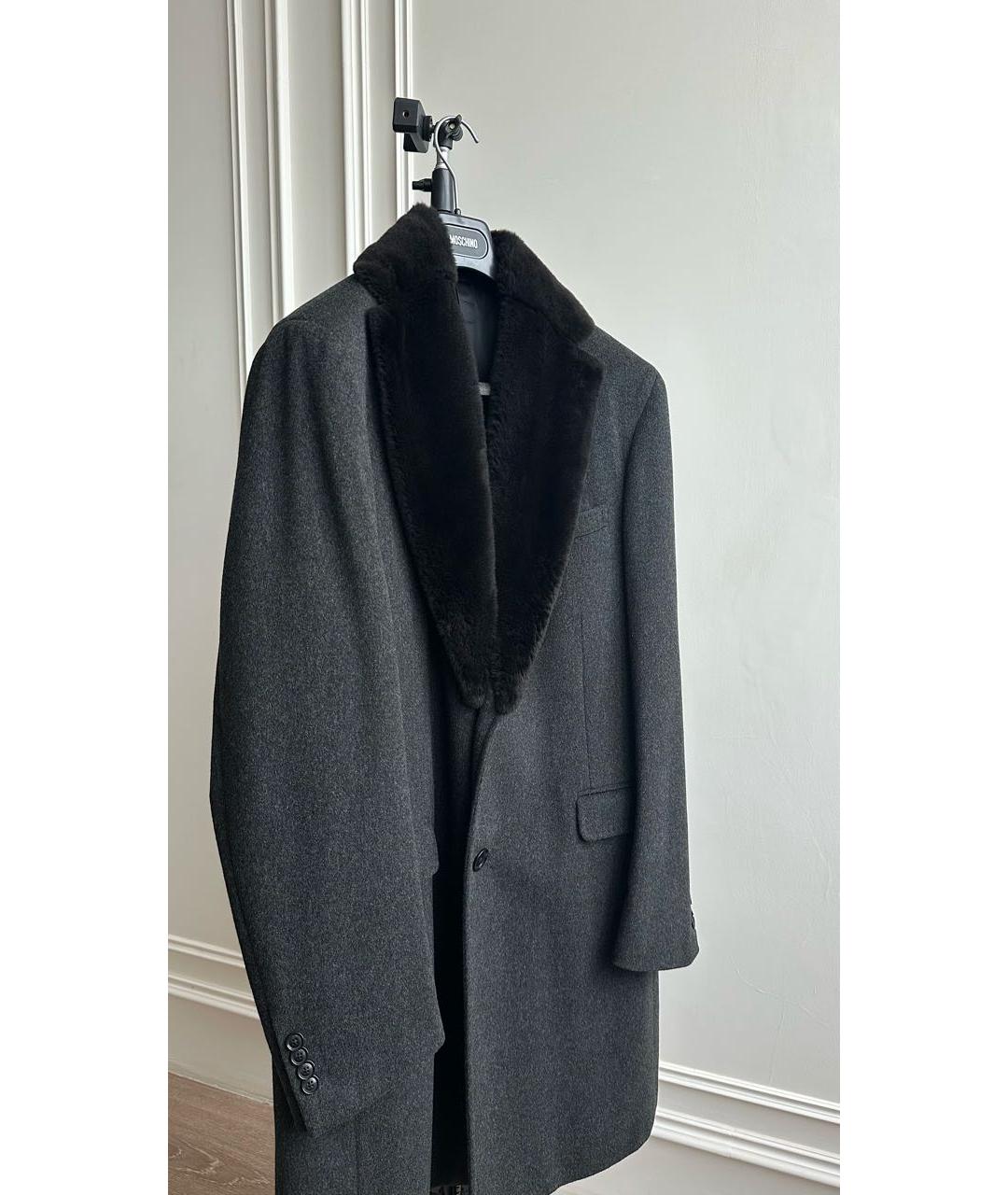 PAL ZILERI Серое шерстяное пальто, фото 2