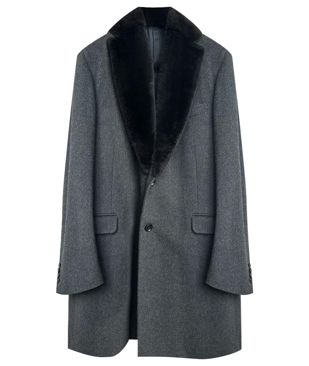 PAL ZILERI Серое шерстяное пальто, фото 1
