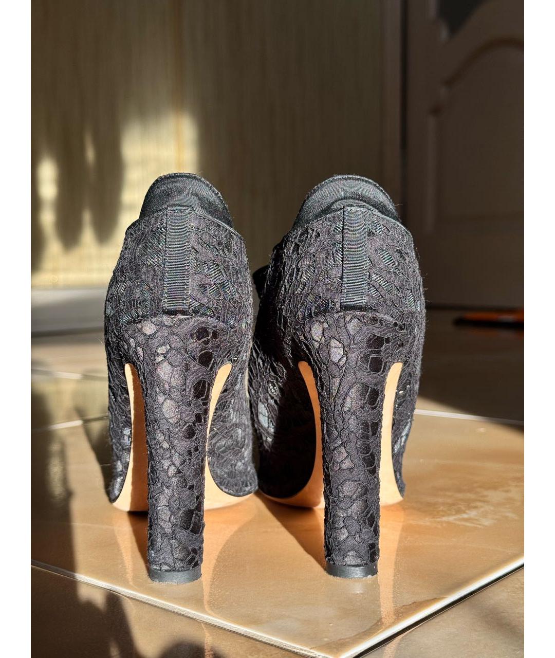 CHANEL Черные текстильные ботильоны, фото 3