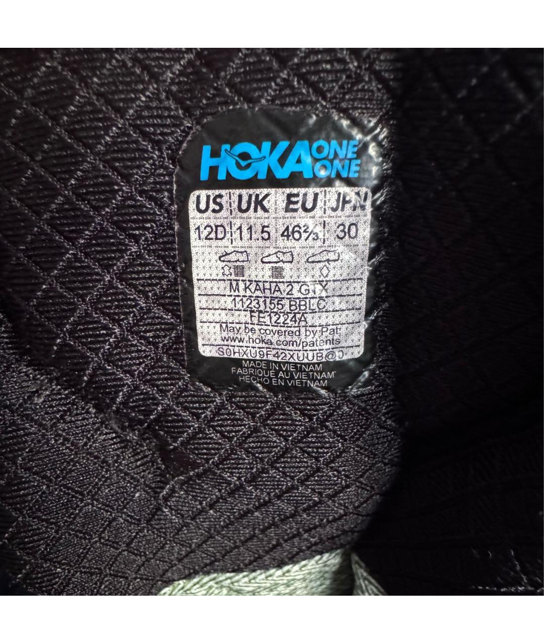 HOKA Черные кожаные высокие кроссовки / кеды, фото 5