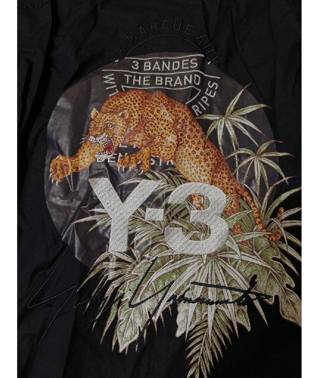 Y-3 Черная хлопковая кэжуал рубашка, фото 4