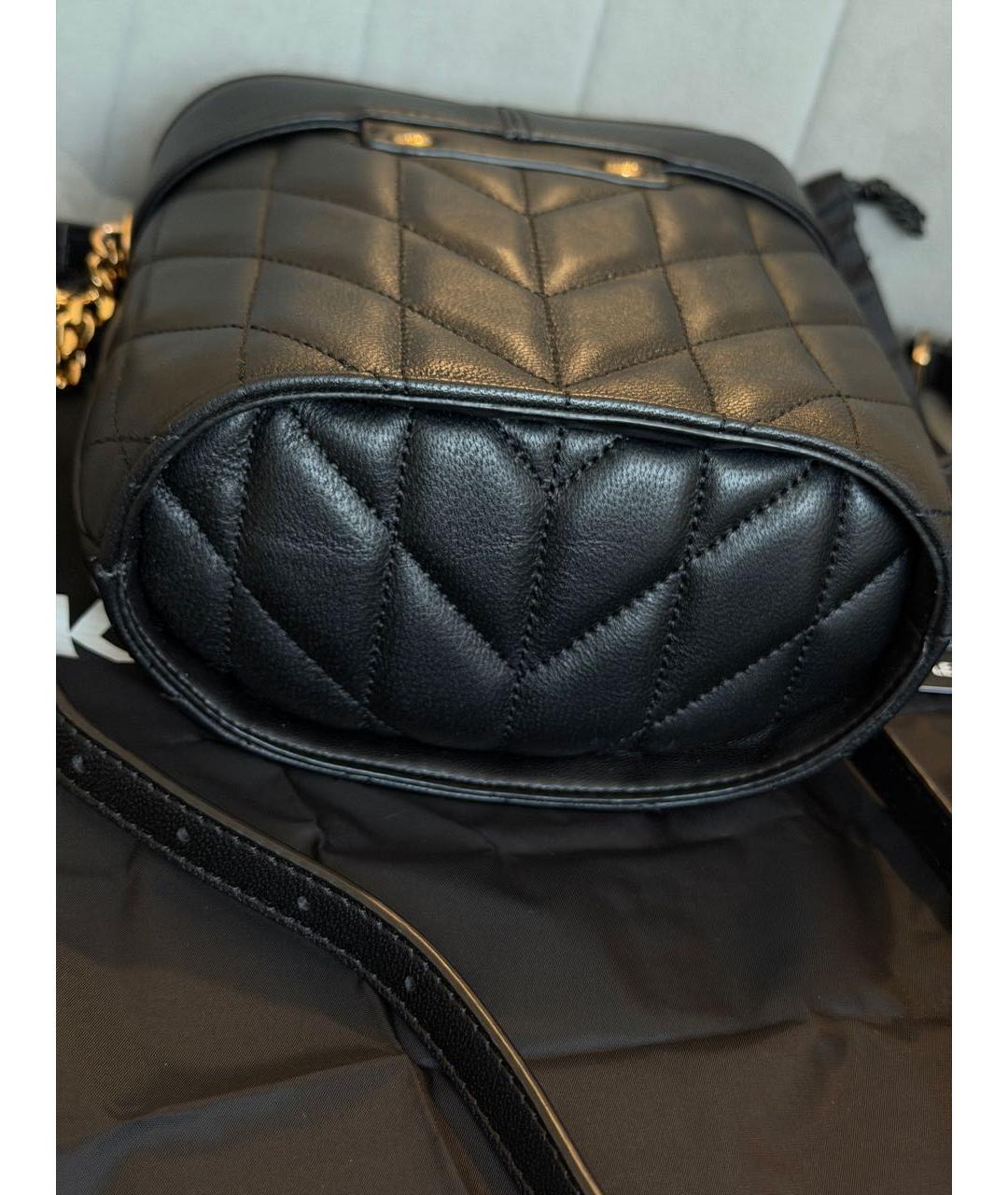 KARL LAGERFELD Черная кожаная сумка через плечо, фото 6