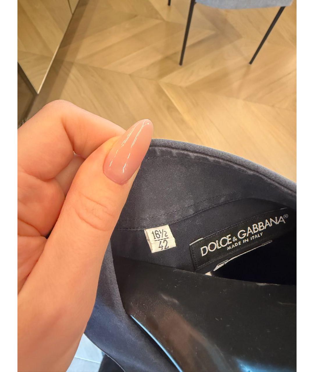 DOLCE&GABBANA Черная классическая рубашка, фото 3