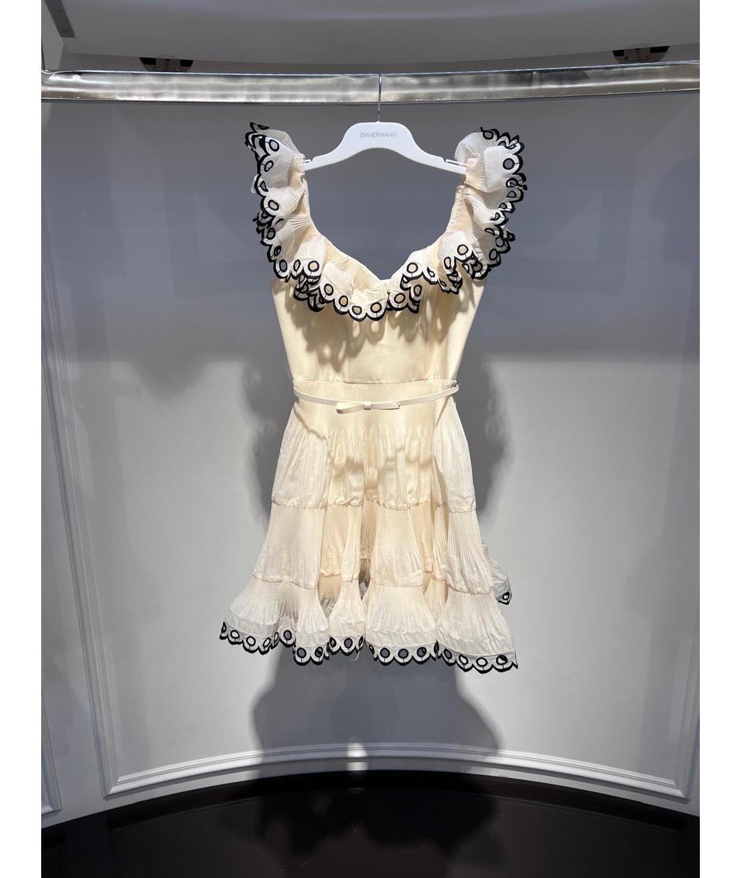 ZIMMERMANN Бежевое повседневное платье, фото 3