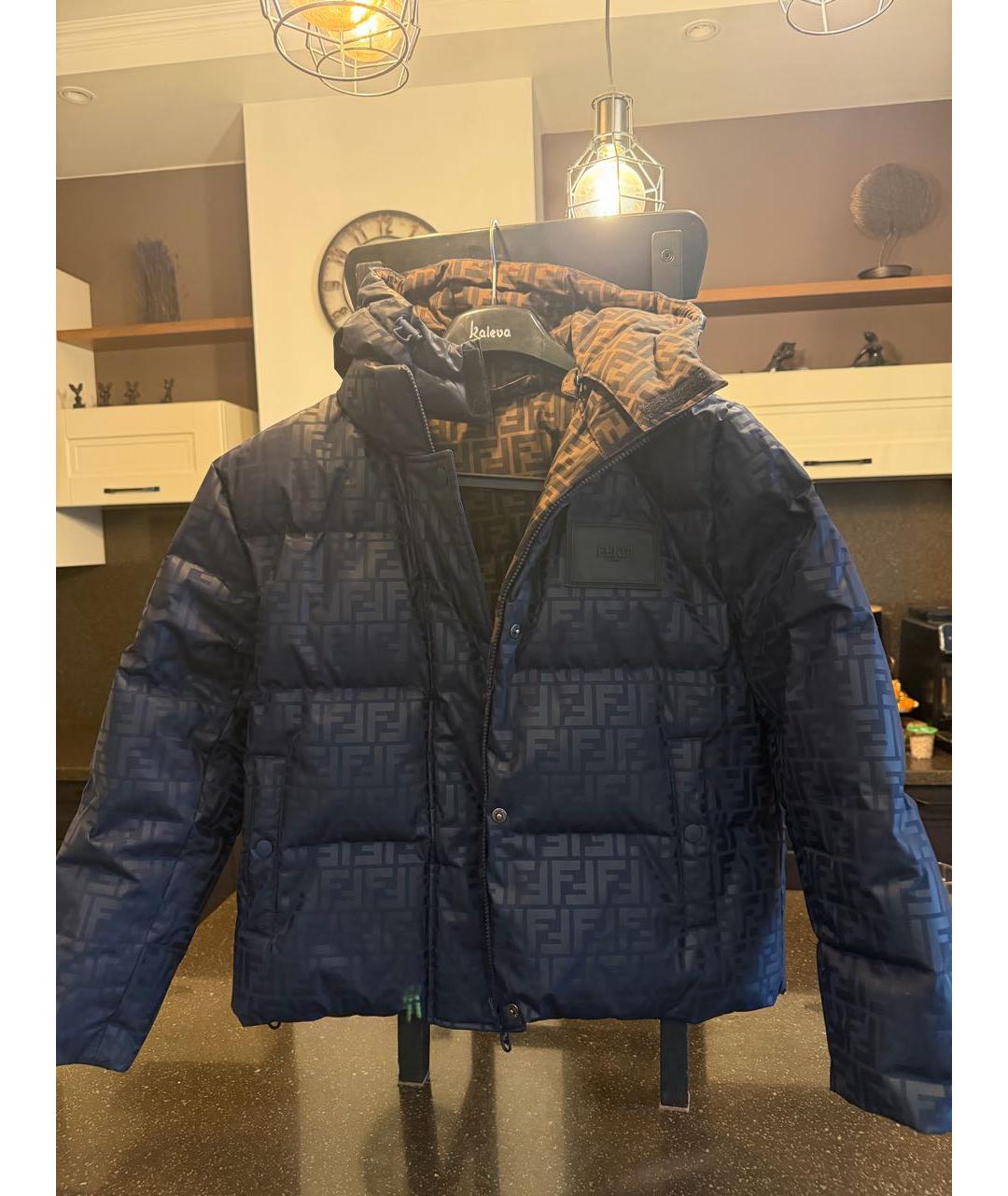 FENDI Коричневая полиамидовая куртка, фото 3