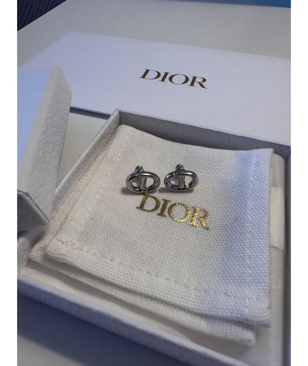 CHRISTIAN DIOR Серебряные металлические серьги, фото 6