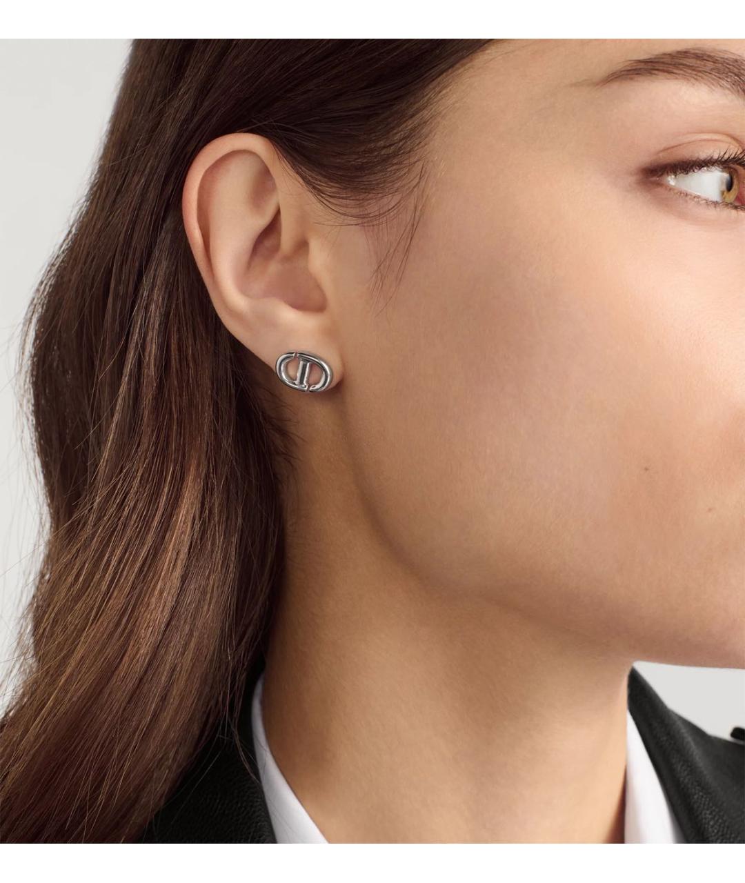 CHRISTIAN DIOR Серебряные металлические серьги, фото 4