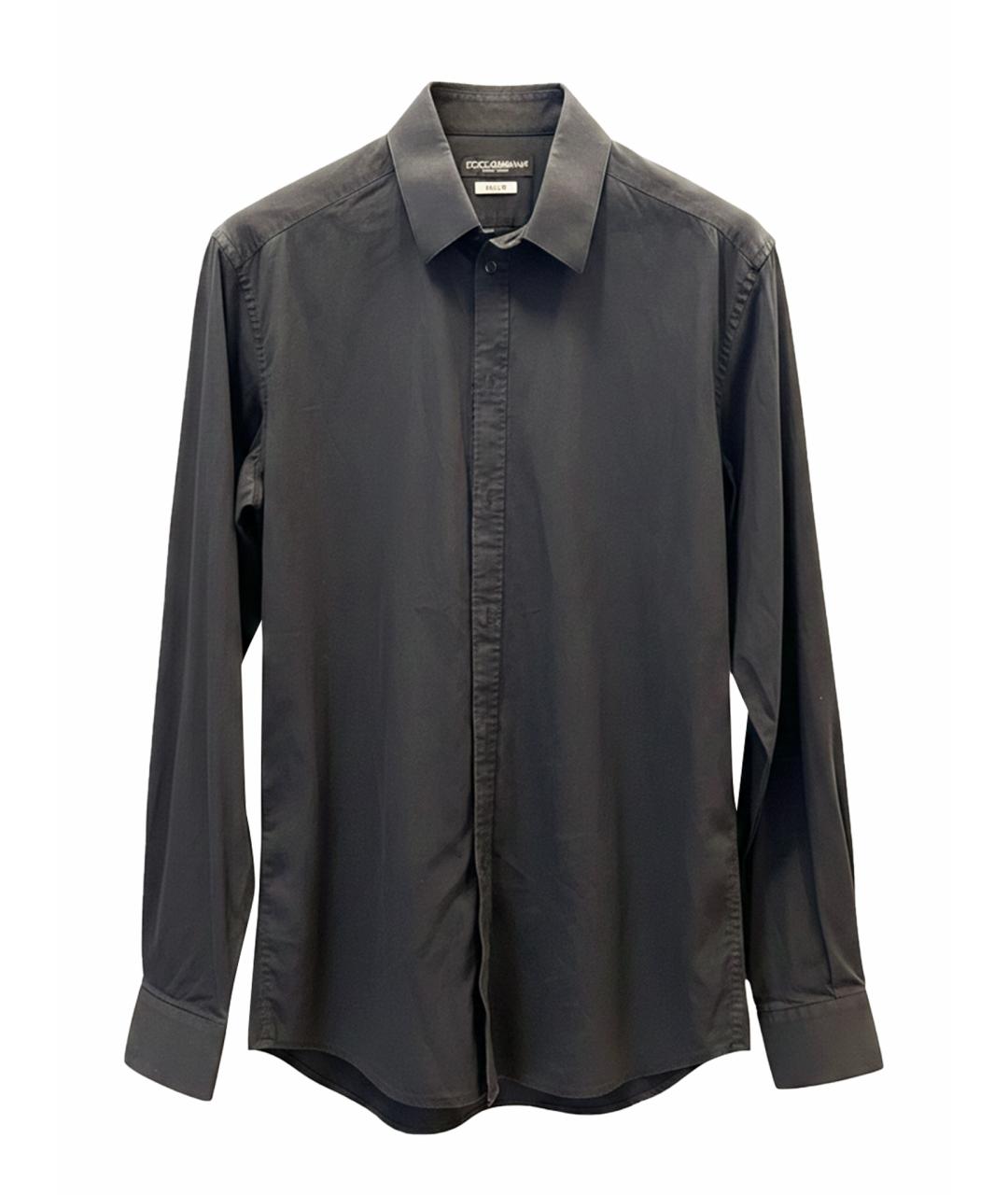 DOLCE&GABBANA Черная классическая рубашка, фото 1