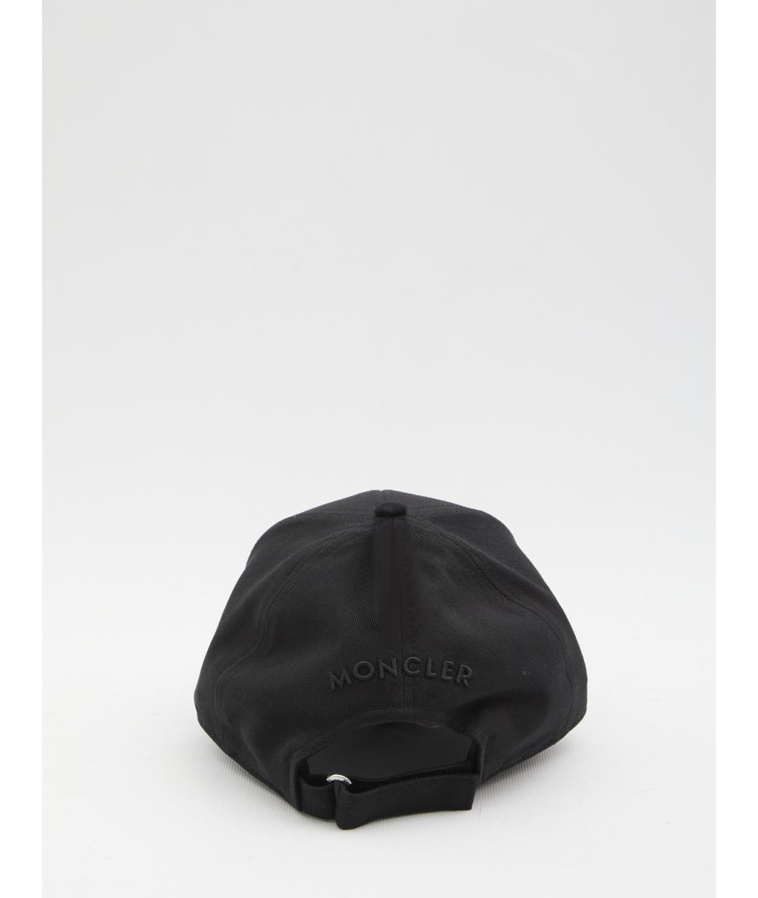 MONCLER Черная хлопковая кепка/бейсболка, фото 2