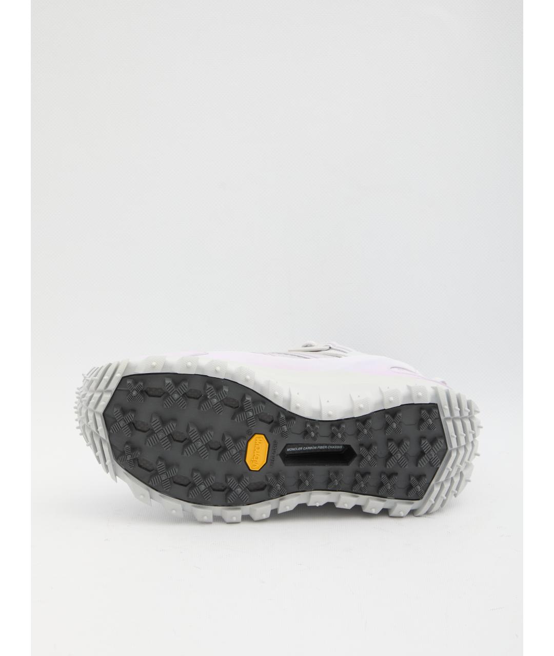 MONCLER Серые синтетические кроссовки, фото 4