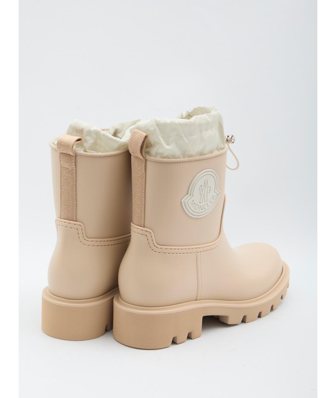 MONCLER Бежевые ботинки, фото 3