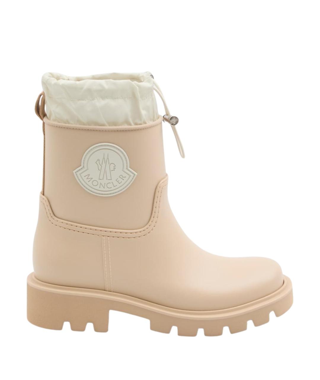 MONCLER Бежевые ботинки, фото 1