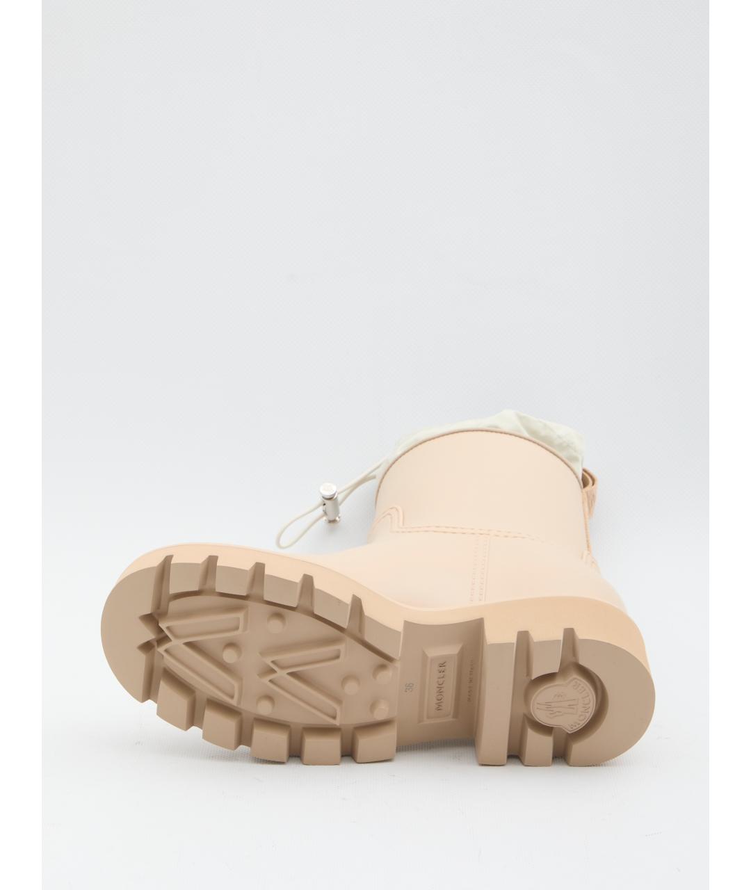 MONCLER Бежевые ботинки, фото 4
