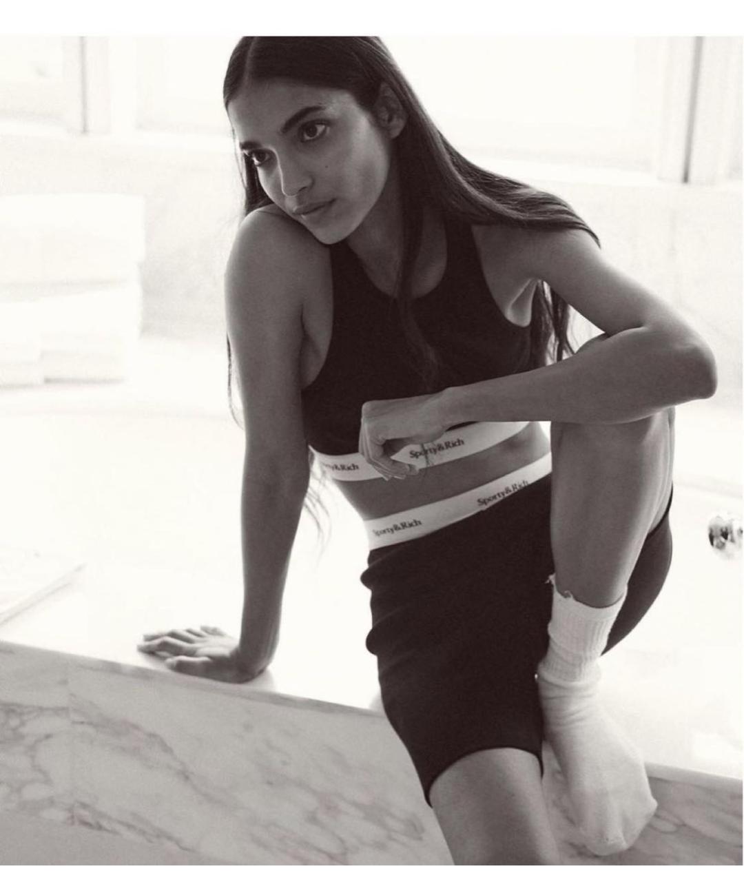 SPORTY AND RICH Черный спортивные костюмы, фото 4