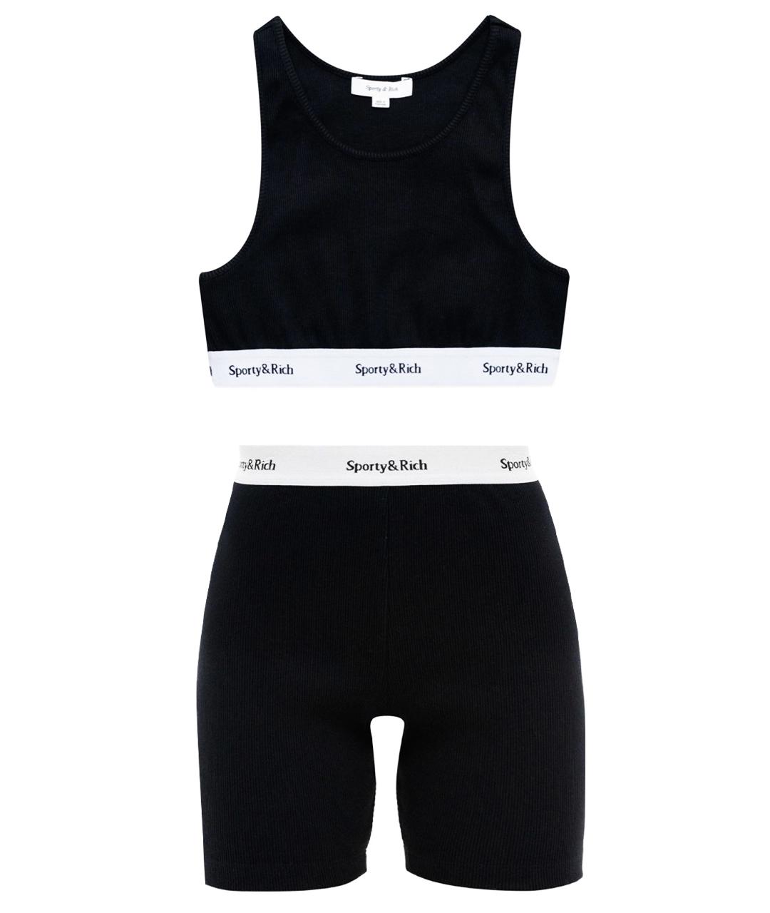 SPORTY AND RICH Черный спортивные костюмы, фото 1