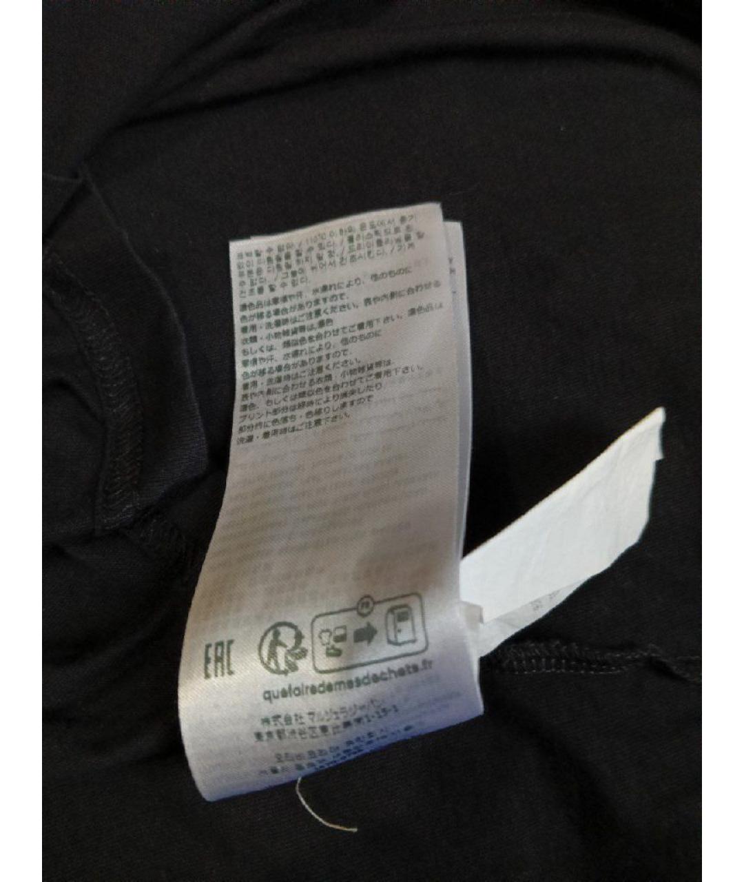 MM6 MAISON MARGIELA Черная хлопковая футболка, фото 8