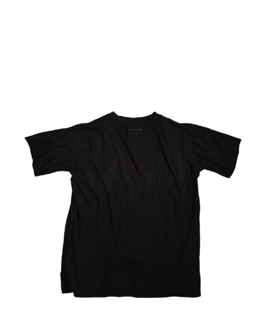 MM6 MAISON MARGIELA Черная хлопковая футболка, фото 2