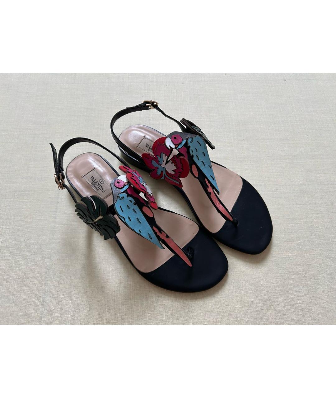 VALENTINO Мульти кожаные сандалии, фото 3