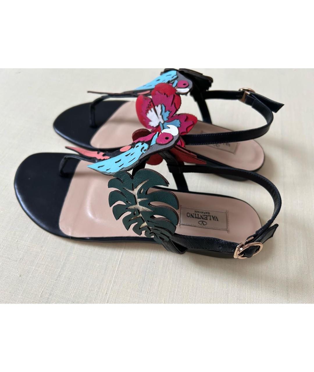 VALENTINO Мульти кожаные сандалии, фото 5