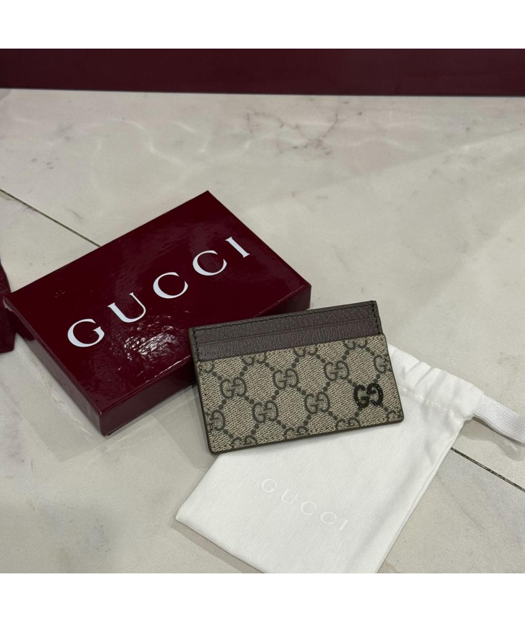 GUCCI Коричневый кардхолдер, фото 3